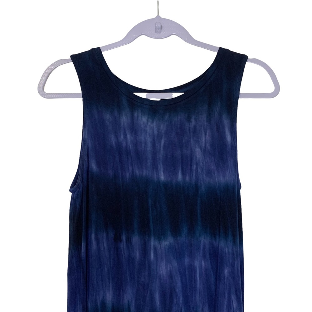 NWOT Luxe Old Navy Blue Tie-Dye Sleeveless Top size small - Picture 2 of 5